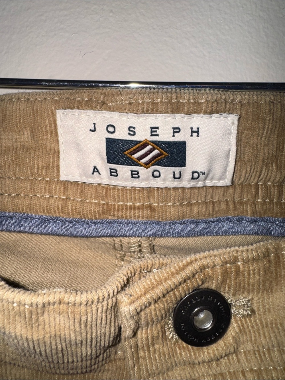 Joseph Abboud mens Khaki Corduroy Pants
